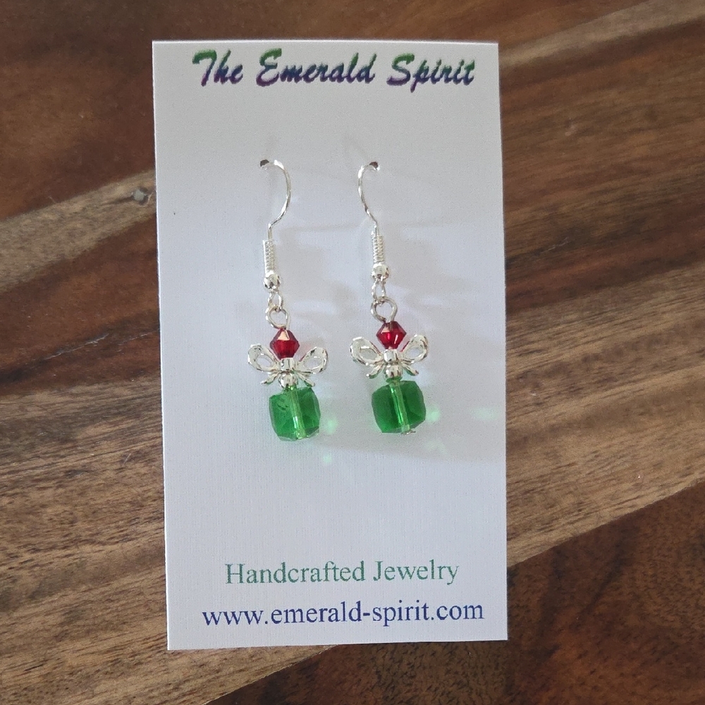 Festive Christmas Present Earrings
